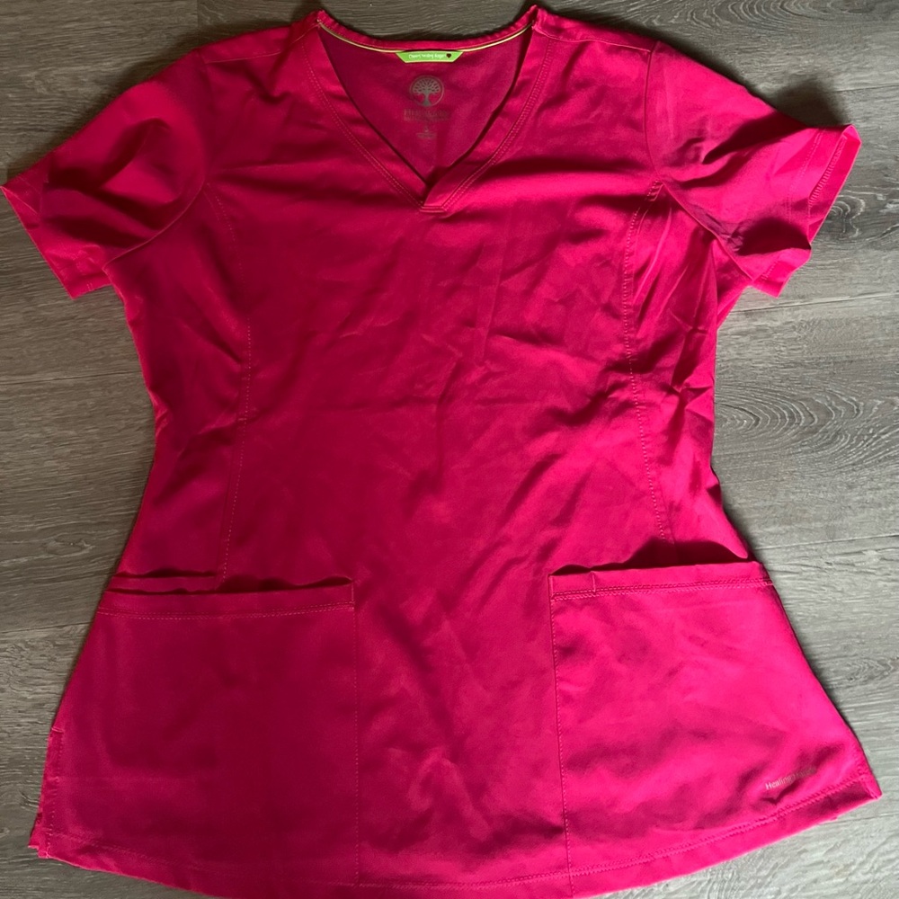 Healing Hands Pink Matching Scrubs